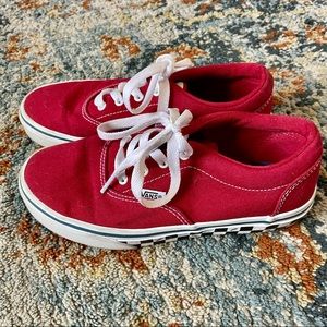 Vans Red Sneakers, size 2Y